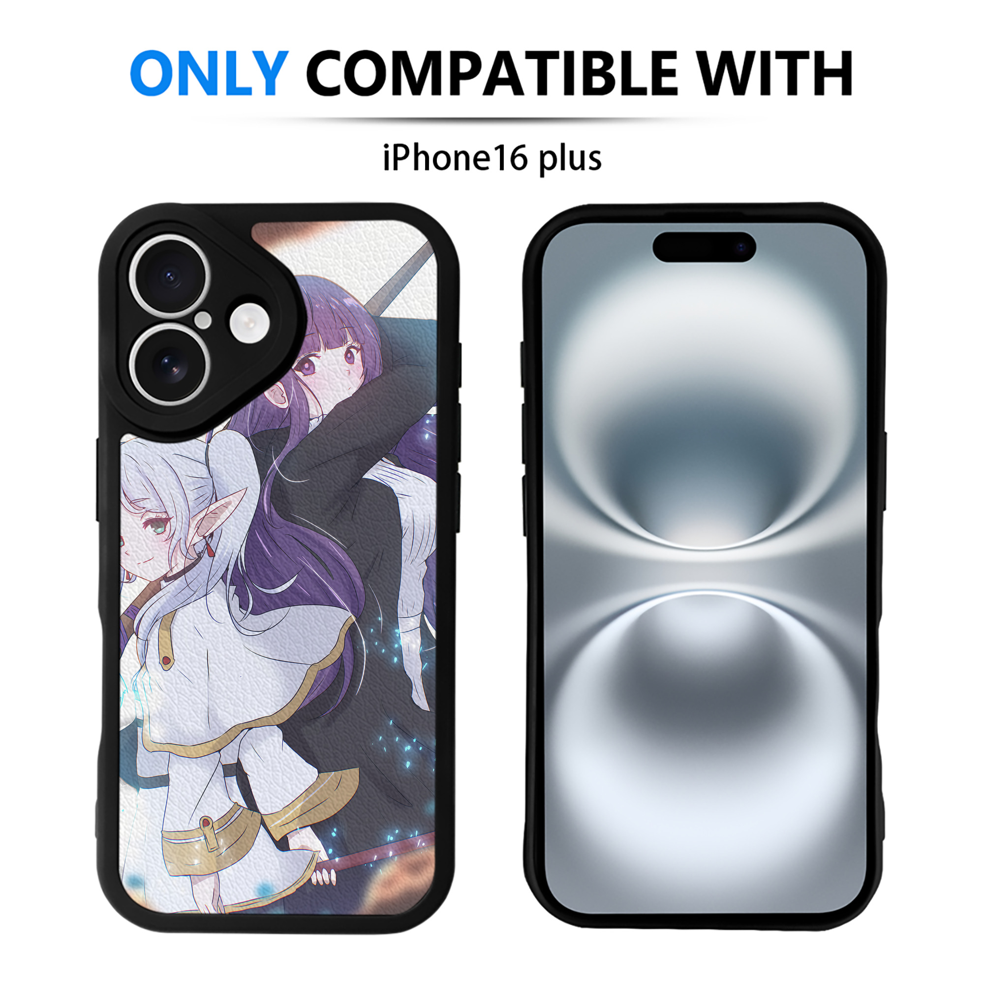 （画像用） 葬送のフリーレン Frieren 【iPhone 16シリーズ対応】シリコンスマホケース（レザー調） 材質：シリコン
